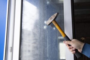 Safety & Security Window Film Protecting From Hammer