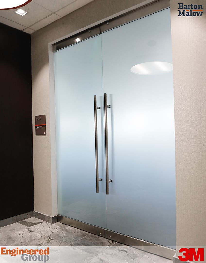 Barton Malow Privacy Film 3M Glass Doors