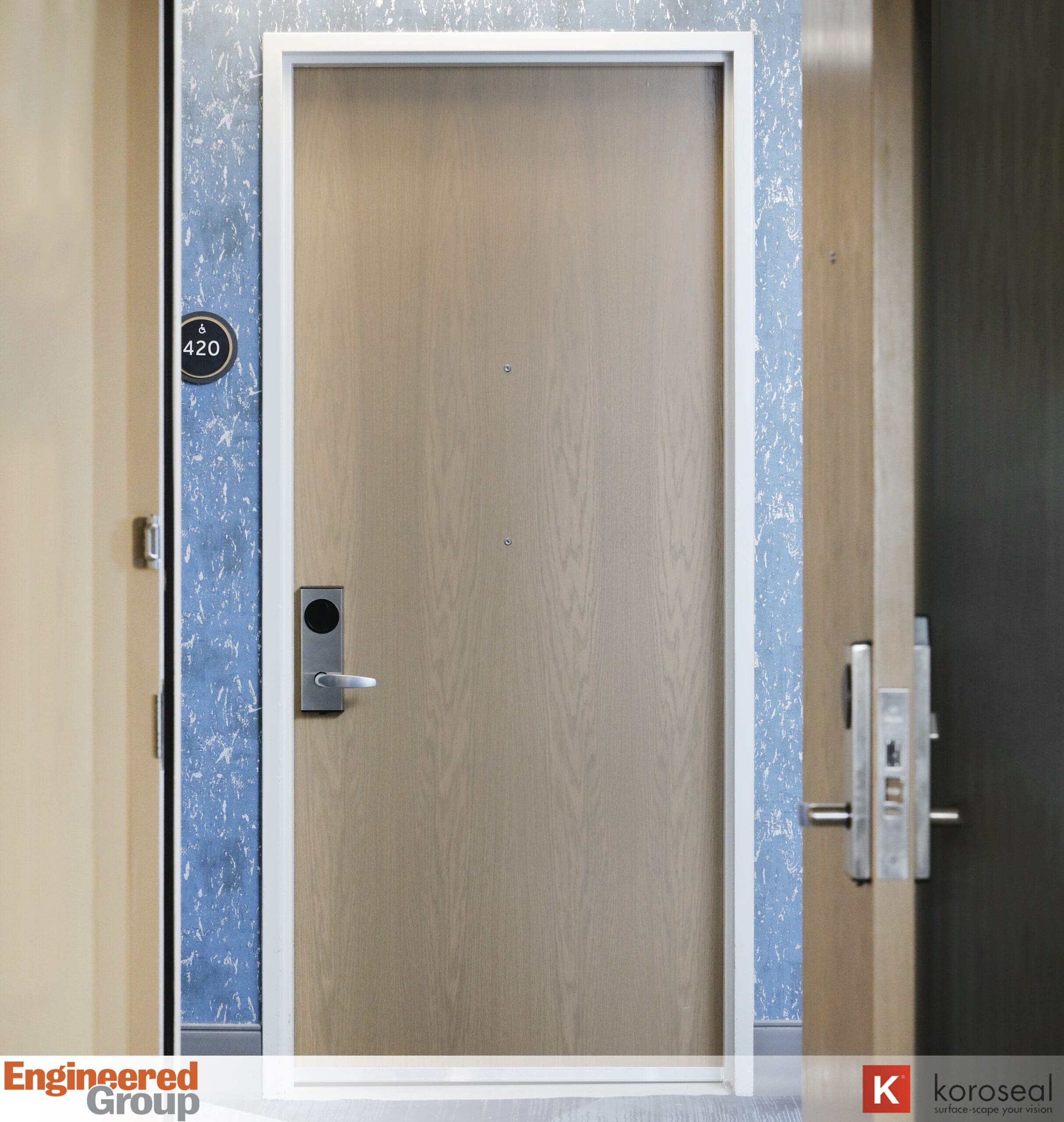 Hotel Door After Architectural Finishes