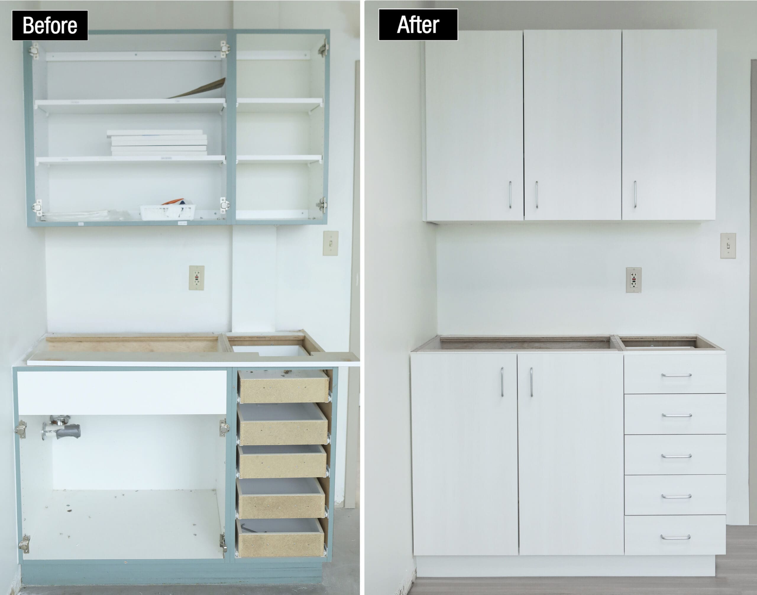 First Health Cabinets Before & After Architectural Film