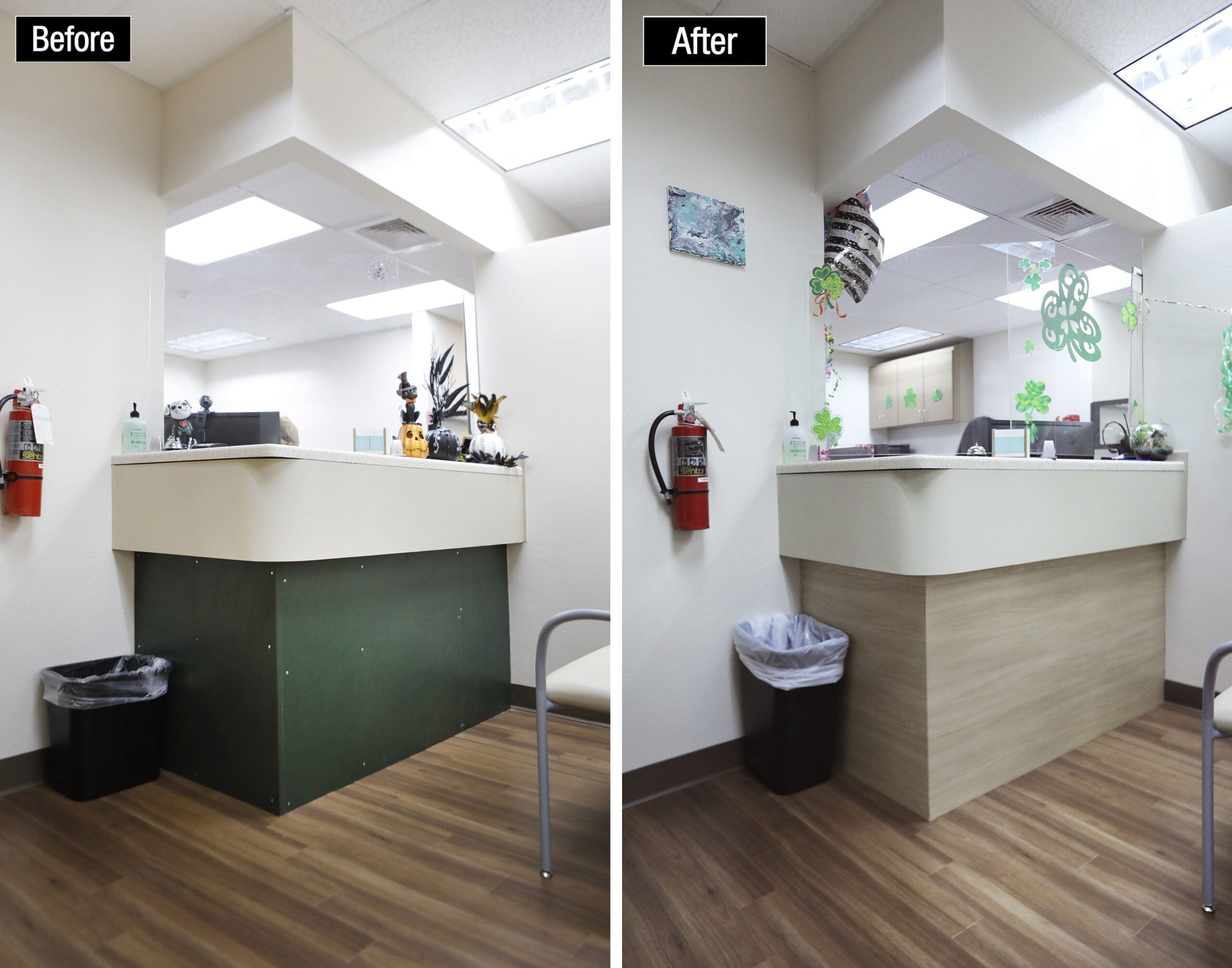 First Health Desk Before & After Architectural Film
