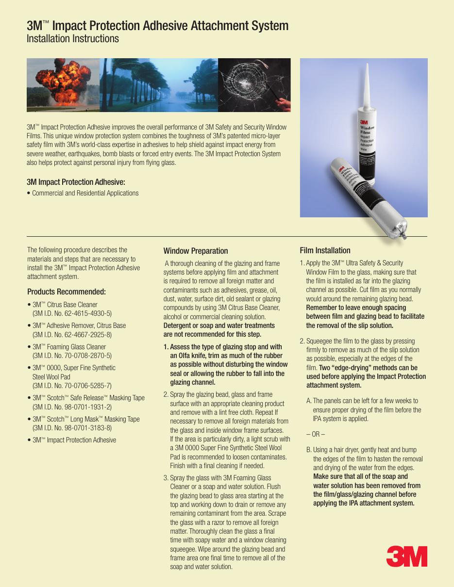 Impact Protection spec data page 1