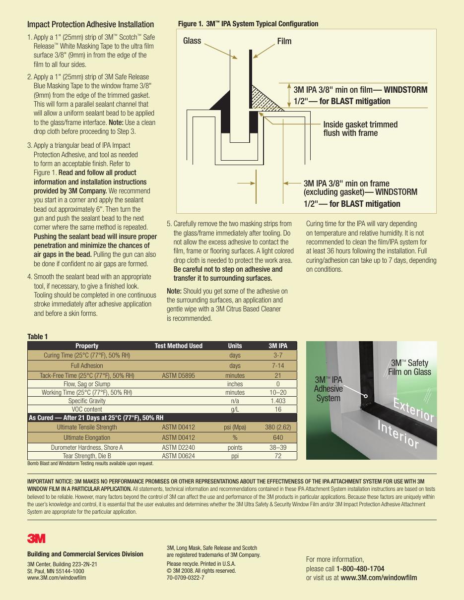 Impact Protection spec data page 2